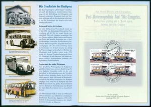 CARPETA ALEMANIA 2005 KRAFTPOST AUTOBÚS COCHES AUTO ANTIGUO POSTBUS ua41 - Imagen 1 de 4