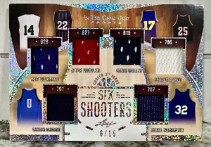 2022 Leaf In the Game Used 6 Shooters Career 3's Made Drexler Patch /15 (GC)