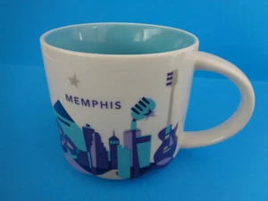 Starbucks Memphis 2017 You Are Here Collection Tasse türkis innen 16 flüssige Unzen - Bild 1 von 7