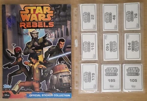 Topps Star Wars Rebels Complete UK Sticker Set & Empty Album 2014 - Picture 1 of 8