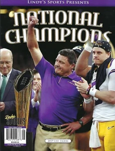 LINDY'S SPORTS PRESENTS NATIONAL CHAMPIONS 2019 LSU TIGERS - Picture 1 of 1