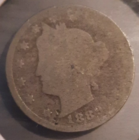 1889 Liberty V Nickel 5 Cent Cover