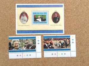Norfolk Island - 1997 Golden Wedding - Mini sheet & MNH set of stamps -FREE POST - Picture 1 of 1
