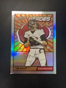 Tom Brady SILVER HOLO HEROES REFRACTOR INSERT PANINI PRESTIGE TAMPA BAY - Mint! - Picture 1 of 6
