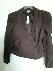 WORTHINGTON Braune Wildlederimitat Jacke M Neu - Bild 1 von 4