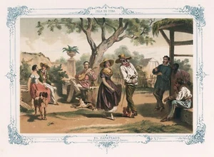 13011.Decor Poster.Wall art.Vintage Room home design.1800 Cuba dance.Zapateo - Picture 1 of 1