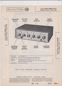 SAMS 1955 H SCOTT AMP SCHALTPLAN MIT CHARTS UND DIAGRAMMEN KOSTENLOSER VERSAND IN DEN USA - Bild 1 von 1
