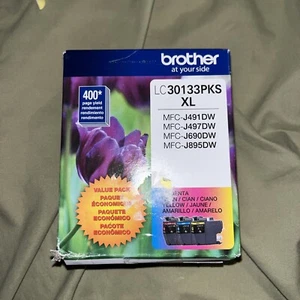 BROTHER Ink Cartridge LC30133PKS XL Magenta, Yellow,Cyan. Warranty 04/2025 - Picture 1 of 7