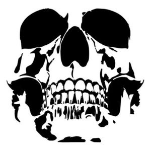 Skull Aufkleber 30x30 Cm GROß WUNSCHFARBE Totenkopf Sticker Schädel Autosticker - Bild 1 von 1