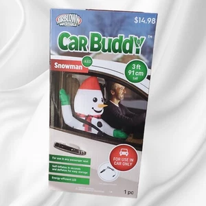 Gemmy CarBuddy 3ft Inflatable Airblown LED Snowman Car Buddy Plug In - Picture 1 of 10