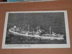 EE. UU. CHUKAWAN (AO-100) - 1957 POSTAL CLASE CIMARRON DÍAS DE CIERRE SEGUNDA GUERRA MUNDIAL - Imagen 1 de 2