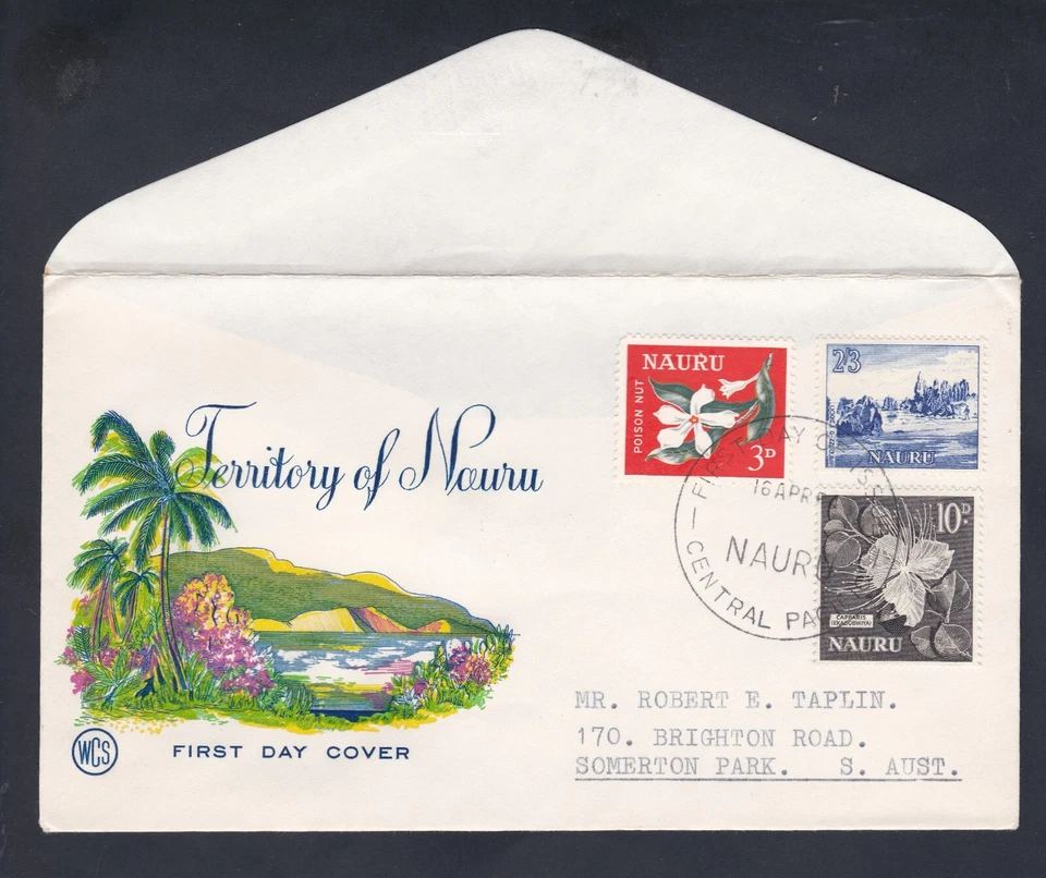 1963 NAURU LOCAL MOTIVES SET 3 PRE-DECIMAL STAMPS WESLEY FIRST DAY COVER #5 - Image 1 of 1