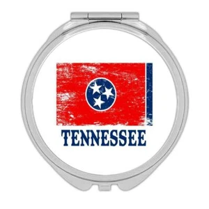 Gift Compact Mirror : Tennessee Flag Distressed Souvenir State USA Christmas - Picture 1 of 3