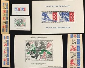 MONACO Olympics Sport Mini Sheets MNH +Booklet (3 Items) BLK26)