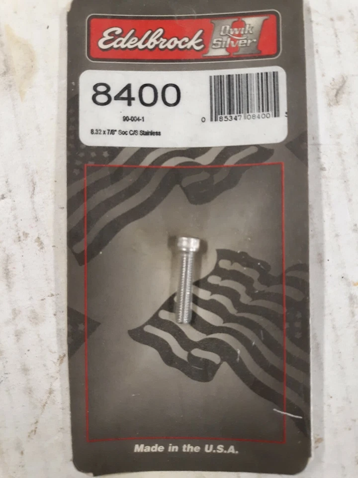 Perno de acero inoxidable plateado Edelbrock Qwik 8400 Foto 1 de 1