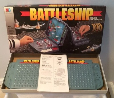 Vintage Battleship The Classic Naval Combat Game 1996 Milton Bradley Complete - Image 1 of 4