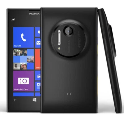 Black Unlocked Original Nokia Lumia 1020 Wifi GPS 32GB 41MP Windows Phone - Image 1 of 4