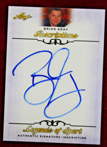 2015 Leaf Inscriptions Legends of Sport Brian Gray Auto Leaf CEO