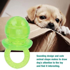 5 pcs / set Pacifier Shaped Pet Dogs Teether Teething Sounding Interactive Chew - Picture 1 of 13