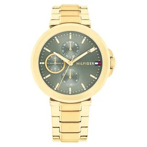Tommy Hilfiger Gold Steel Green Dial Multi-function Women's Watch - 1782755 - Picture 1 of 6