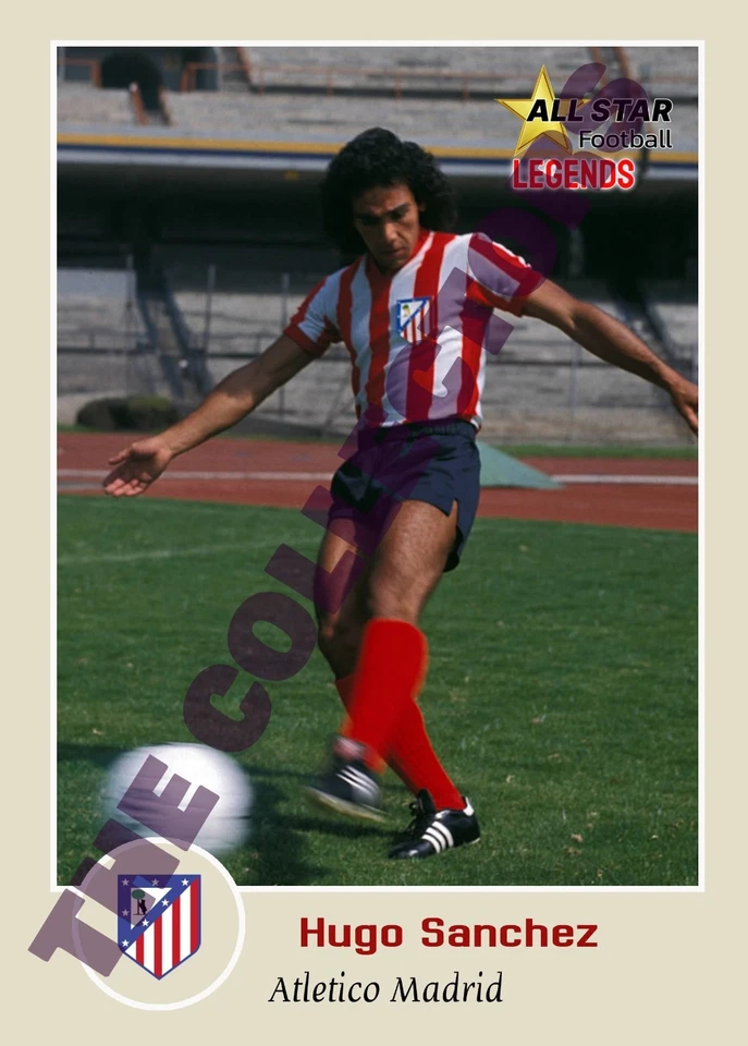 HUGO SANCHEZ, ATLETICO MADRID 1981/1985 COLECTION CARD. NO PANINI/ NO TOPPS. - Imagen 1 de 2