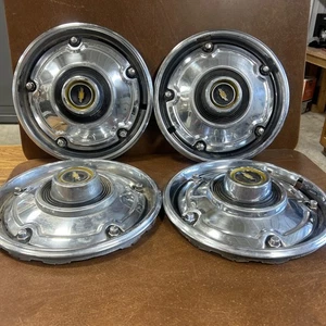 1969 1972 Chevy 1/2 Ton C-10 Pickup Truck CST Full Hubcap Set Original OEM GM - Bild 1 von 17