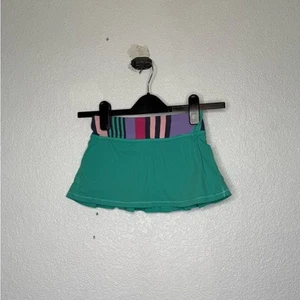Girls Ivivva Green and Purple Performance Skorts with A-line Silhouette Size 6 - Picture 1 of 7