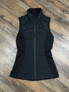 Piumino donna Lululemon taglia 0 gilet per tutto nero puffer full zip piuma d'oca - Foto 1 di 13