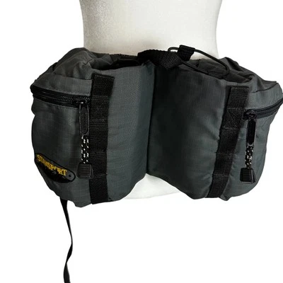 STANSport Glaciar Bolsa para Botella Riñonera Bolsa de Cintura Gris 2 Portabotellas de Agua Foto 1 de 4