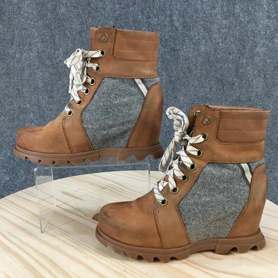 Botas Sorel para mujer 7,5 Joan of Arctic Wedge III Lexie Bootie NL4362-243 marrón Foto 1 de 4