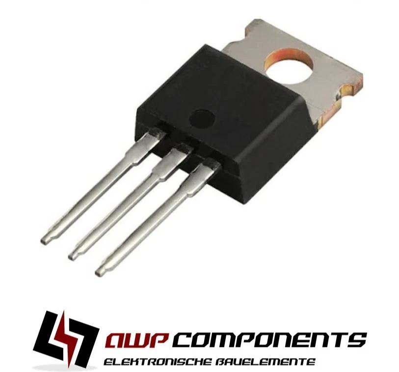 (10 Stk.) L7805CV - Spannungsregler 1.500mA 35V in / 5V out THT TO-220 - STM - Image 1 of 1