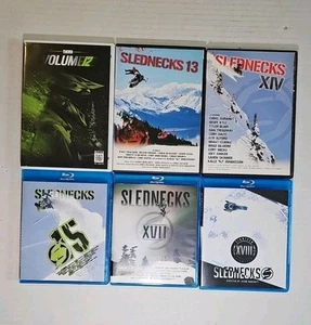 Slednecks 13, 14 DVD + 15, 17, 18 Blu-Ray Snowmobile Snowmobiling Winter Sports - Picture 1 of 1