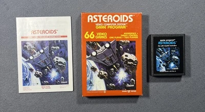 Asteroids (Atari 2600, 1981) Game, Box & Manual - CIB CX2649 - Image 1 of 4