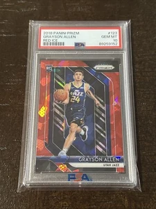 2018 Grayson Allen Rookie Red Ice Prizm PSA 10 Gem Mint 💎 Utah Jazz - Bild 1 von 2