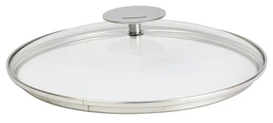 Domed Glass Lid, 8.5", Silver - Picture 1 of 4