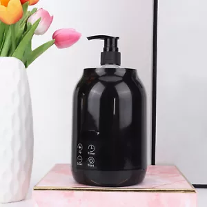 Massageölwärmer 2 Wärmemodi Lotionwärmer LED-Display mit Timer (schwarz US) - Bild 1 von 10