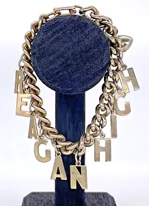 Pulsera Reagan High School Fútbol Dije Tono Plateado San Antonio TX Texas De Colección - Imagen 1 de 16