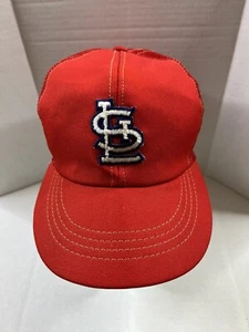 Vintage St. Louis Cardinals Truckermütze Druckknopflasche Kappe ANNCO hergestellt in den USA - Bild 1 von 10