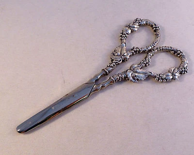 Grape Vine Designed Sterling Handle Grape Shears  - Image 1 of 4