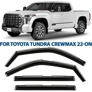 Protectores de lluvia viseras de ventilación pantalla para Toyota Tundra CrewMax 2022-2025 - Imagen 1 de 8