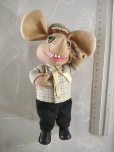 Vintage 1960s TOPO GIGIO DOLL Plush MARIA PEREGO - made in italy - Picture 1 of 6
