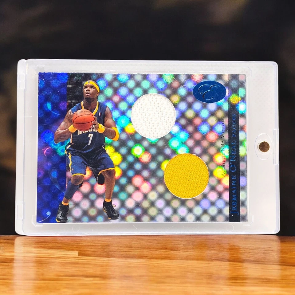 2006-07 Bowman Elevation Power Brokers - Jermaine O'Neal Dual Relics Blue #67/79 - Image 1 of 2