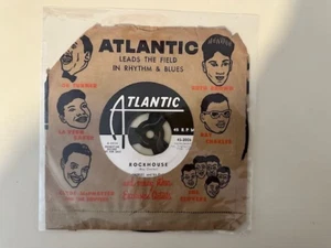 Vtg Original RAY CHARLES Atlantic Promotional 45rpm Rockhouse Pt. 1 And 2 RARE - Picture 1 of 6