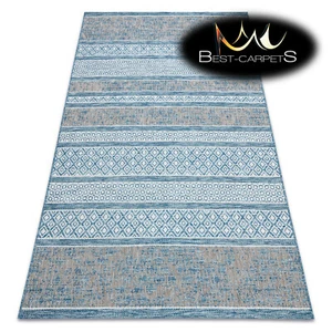ALFOMBRA MODERNA ELEGANTE ""LOFT"" plata/azul Las mejores alfombras de alta calidad - Imagen 1 de 6