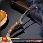 304 Stainless Steel Food Tongs Heat Resistant Steak Clip (Black 1PCS)