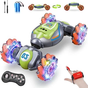 Remote Control Car for Boys Girls,Gesture Rc Stunt 4-7 Medium, Green - Picture 1 of 8