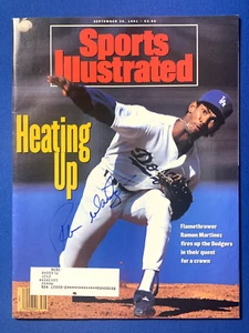 Ramon Martinez Autographed Sports Illustrated Magazine Los Angeles Dodgers - Picture 1 of 2