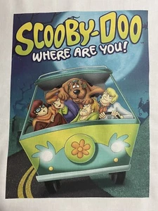 1 Scooby Doo QUILT SQUARE SEWING BLOCK FABRIC KIDs Show Fred Shaggy Daphne Velma - Picture 1 of 2