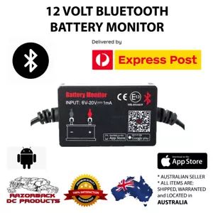 12V Bluetooth Battery Monitor 4.0 Volt Meter/Tester with Alarm BM2 Express Post - Picture 1 of 4