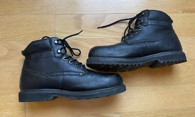 Botas de trabajo Dr Scholls Grafton de cuero para hombre parte superior media punta de acero negras talla 13 Foto 1 de 4